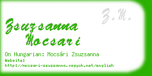 zsuzsanna mocsari business card